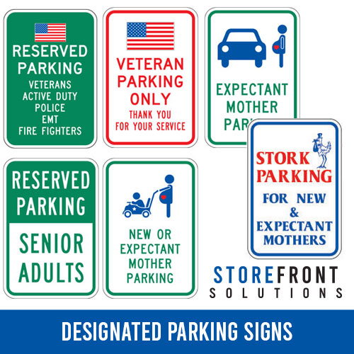 Storefront Solutions Designated Parking Signs