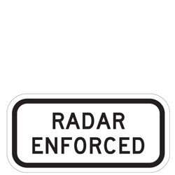 Radar Enforced Plaque