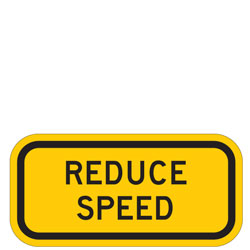 Reduce Speed Plaque