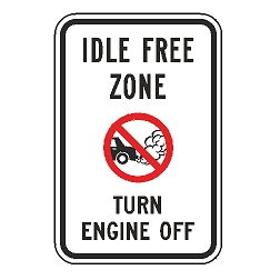 Idle Free Zone Turn Engine Off Sign