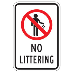No Littering Sign
