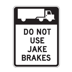 Do Not Use Jake Brakes Sign