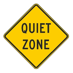 Quiet Zone Sign