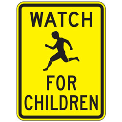 Watch (Symbol) for Children Sign