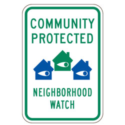 Community Protected | Neighborhood Watch Sign
