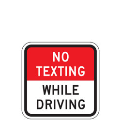 No Texting While Driving Sign