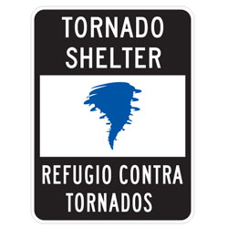 Tornado Shelter | Refugio Contra Tornados Sign