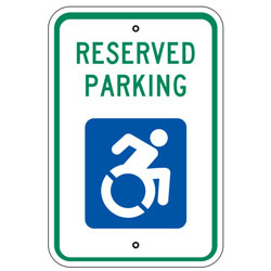 Reserved Parking Active Handicap (Symbol) Sign