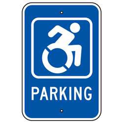Active Handicap (Symbol) Parking Sign