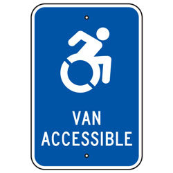 Active Handicap (Symbol) Van Accessible Sign