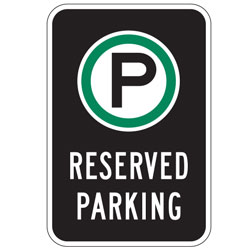 Oxford Series: (Parking Symbol) Reserved Parking Sign