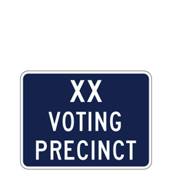 XX Voting Precinct Sign