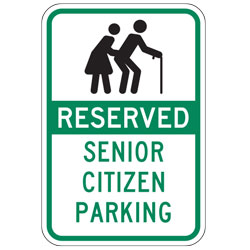 Reserved Parking Senior Citizen Sign