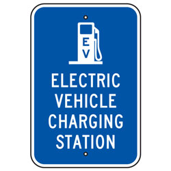 Electric Vehicle Charging Station Sign