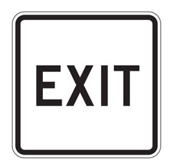 Exit Signs (White)