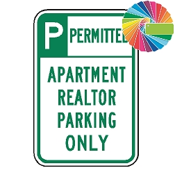 Apartment Realtor Parking Only | Header & Words | Universal Permissive Parking Sign