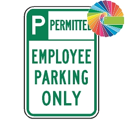 Employee Parking Only | Header & Words | Universal Permissive Parking Sign