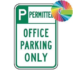 Office Parking Only | Header & Words | Universal Permissive Parking Sign