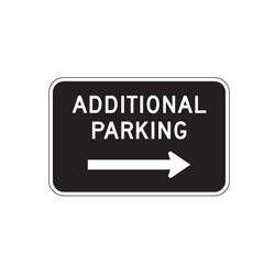 Oxford Series: Additional Parking with Right Arrow Sign
