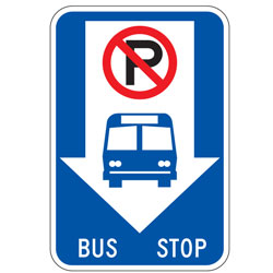 No Parking Bus Stop Sign