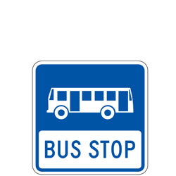 (Bus Stop Symbol) Bus Stop Sign