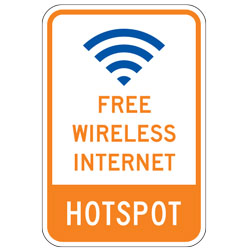 Free Wireless Internet Hotspot Sign