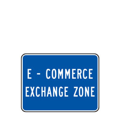 E Commerce Exchange Zone Sign