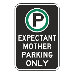 Oxford Series: (Parking Symbol) Expectant Mother Parking Only Sign