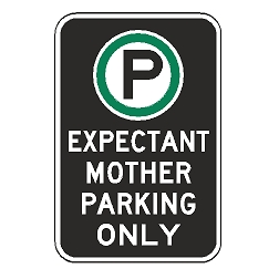 Oxford Series: (Parking Symbol) Expectant Mother Parking Only Sign