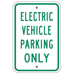 Electric Vehicle Parking Only Sign