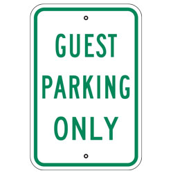 Guest Parking Only Sign