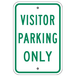 Visitor Parking Only Sign