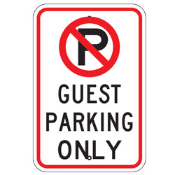 No Parking Guest Parking Only Sign