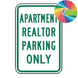 Apartment Realtor Parking Only | MUTCD Compliant Word Only | Universal Permissive Parking Sign
