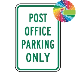 Post Office Parking Only | MUTCD Compliant Word Only | Universal Permissive Parking Sign