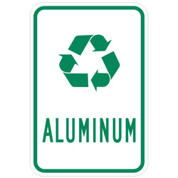 (Recycle Symbol) Aluminum Sign