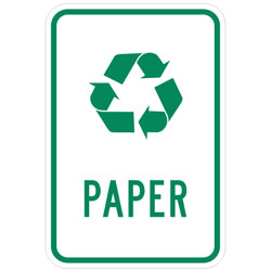 (Recycle Symbol) Paper Sign