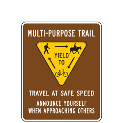Multi Purpose Trail Sign