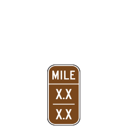 Progress Mile Marker Signs