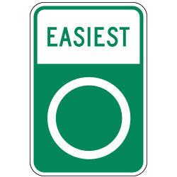 Green Circle | Easiest Ski Slope Sign