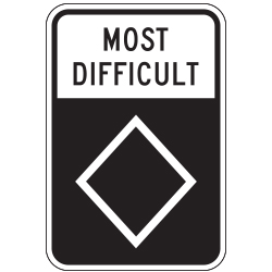 Black Diamond | Most Difficult Ski Slope Sign