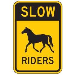 Slow (Horse Symbol) Sign