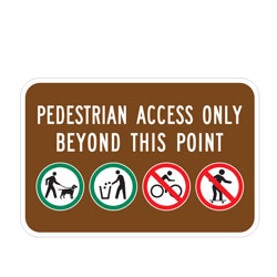 Pedestrian Access Sign