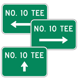 No 10 Tee with Arrow Sign