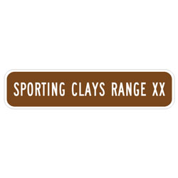 Sporting Clays Range (XX) Sign