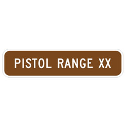 Pistol Range (XX) Sign