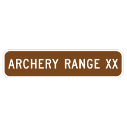 Archery Range (XX) Sign