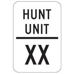 Hunt Unit XX Sign