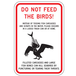 Do Not Feed the Birds Sign