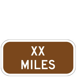 (XX) Miles (Distance) Plaque